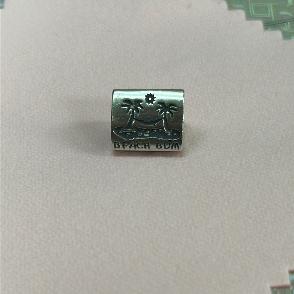 Beach Bum Silver Charm - image 1